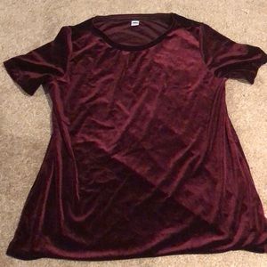 Velour t shirt